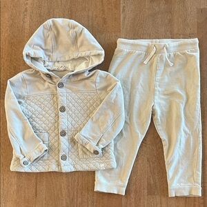 Burts Bees Baby 18m Hooded Jacket and Pants Set - Organic Cotton